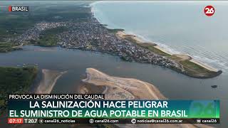 La salinización hace peligrar el suministro de agua potable en Brasil  26Planeta [upl. by Lenci]