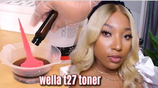 TONE 613 BLONDE HAIR FOR BROWN SKIN  Wella T27 Ft Dharmaray Collection [upl. by Nilad]