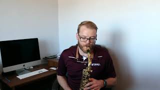 Ferling Etude No 40  James Barger Saxophone [upl. by Drwde]