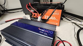 HAMCB emergency power LiFeP04 and Samlex 2000W inverter [upl. by Ianthe412]