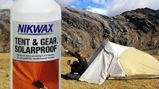 FR Nikwax Tent amp Gear Solarproof Présentation du Produit [upl. by Idorb652]