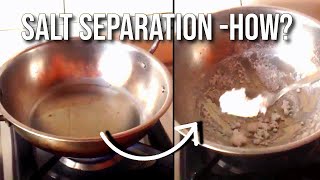 How to separate Salt Solution by Evaporation Science Experiment [upl. by Trojan823]