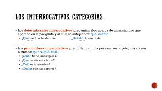 Relativos interrogativos exclamativos e interjecciones [upl. by Teodoro]