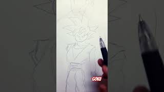 how to draw goku ultra instinct  ape ozaroo roughsketch art  STarSKETch890 [upl. by Ackerley]