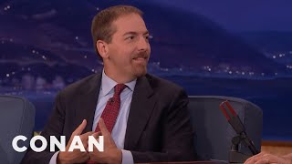 Donald Trump Recommended Propecia To Chuck Todd  CONAN on TBS [upl. by Laeria278]