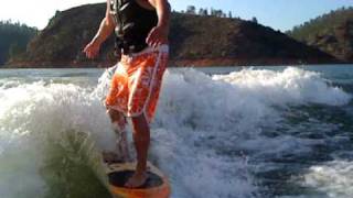 Malibu VTX Wakesetter wakesurfing part 2 [upl. by Sotsirhc744]