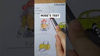 Marking Roses Latest English Test Teacher Grading Funny Test ASMR School shorts [upl. by Acinomad]