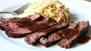 Grilled Coffee amp Cola Skirt Steak Recipe  Grilled Beef Marinated in Coffee and Cola [upl. by Eibot638]