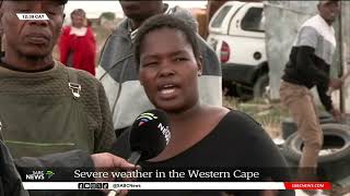 Western Cape Storms  Residents of informal settlements struggling to rebuild homes [upl. by Annadiana]