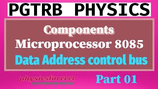 microprocessor 8085 I pgtrb physics I part 01 [upl. by Esbensen]