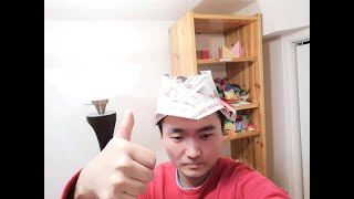 👒Origami fold paper Paint a hat 👒（折纸——油漆帽子） [upl. by Seif]