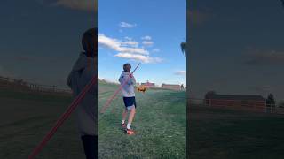 How Far Away Could I Spear An Animal From shorts javelin throwing [upl. by Fredie]