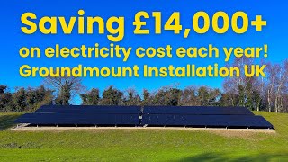 Solar amp Battery Installation Saving Over £14k Each Year on Electricity Costs [upl. by Woodberry82]