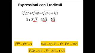 Espressioni con i radicali [upl. by Amato]