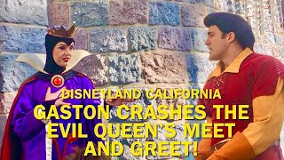 Gaston CRASHES the Evil Queen’s Meet and Greet What Happened Disneyland 2024 disney [upl. by Alram592]