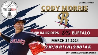 SWB Cody Morris Vs Buffalo Bisons 33124 [upl. by Artnoed265]