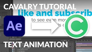 Cavalry Tutorial  Text Animation Coming from After Effects [upl. by Cordell]