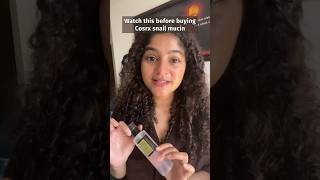 Watch this before buying Cosrx snail mucin essence youtubeshorts cosmetologist skincare [upl. by Leonardo]