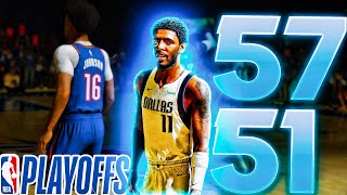 KYRIE IRVING HAS BACK TO BACK 50 POINT GAMES OKC Thunder Franchise Mode Nba 2k24 PLAYOFFS Ep 21 [upl. by Nada]