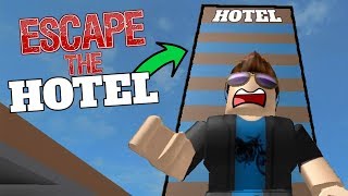 ROBLOX  ESCAPING THE HOTEL OBBY [upl. by Oflunra254]