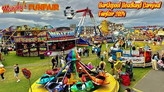 Hartlepool Headland Carnival Funfair August 2024 [upl. by Reginnej]