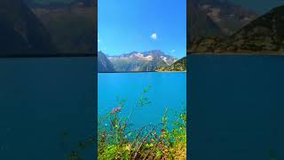 Stunning lake surrounded by the magical SwissAlps switzerland gelmersee shorts short shortvideo [upl. by Heer531]