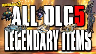 Borderlands 3  All DLC 5 Legendary Items Guide  ARMS RACE [upl. by Neeka749]