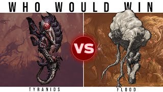 TYRANIDS 40k vs THE FLOOD Halo  Who Would Win [upl. by Marcelia960]