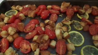 Marley Spoons Shrimp amp Tomato Bread SaladImproved [upl. by Rosenfeld]