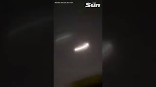 Moment burning asteroid streaks across Berlin sky shorts [upl. by Ericha944]