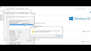 Change the size of virtual memory windows 10 [upl. by Barthelemy]
