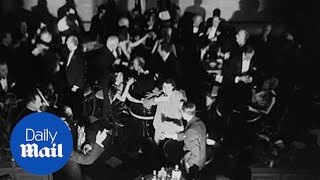 Archive video shows people celebrate prohibition repeal in 1933 [upl. by Aliet]