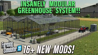 MADLY MODULAR GREENHOUSES amp MUCH MORE  FS22  16 NEW MODS Review PS5  12th Sept 2023 [upl. by Oetam]