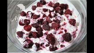 Quark mit Himbeeren I Leichte Dessert rezepte [upl. by Ellenar54]