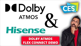 Dolby Atmos FlexConnect Binaural Demo Hisense CES 2024 [upl. by Levinson901]