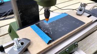 PCB Drilling with the Proxxon MF70 CNC and bcnc software [upl. by Leynwad73]