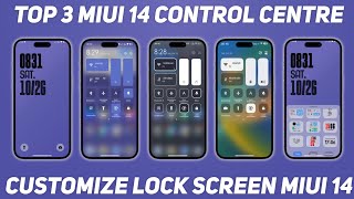 Best Top 3 Control Centre💥Themes MIUI 14  New Dark Mode Theme In MIUI 14  Best MIUI 14 Themes [upl. by Baptlsta]