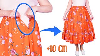 Sewing tip to upsize easily a skirt at the waist [upl. by Kalmick]