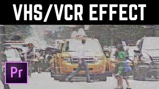 VHS Retro Camcorder Effect Premiere Pro Tutorial [upl. by Ellehcyt]