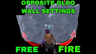 How to make free fire opposite gloo wall settings । Kivaby free fire opposite gloo wall settings 🤔🤔 [upl. by Cammi]