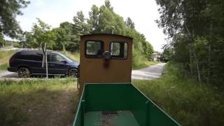 ZIEGELEIBAHN  BeinaheCrash am Bahnübergang Brücke Burgwall [upl. by Owades]