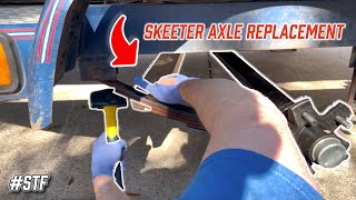 HOW TO Replace Your Skeeter EZ Loader Trailer AXLE [upl. by Fredia]