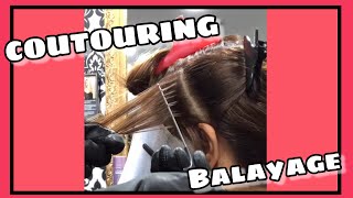 🌀HOW I BALAYAGE 🧹  COUTOURING amp DÉFINITION [upl. by Aneem]