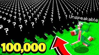 UNSPEAKABLE VS 100000 MINECRAFT [upl. by Demitria]