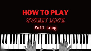 Sweet Love  Anita Baker  Full Piano Tutorial Accompaniment Karaoke Backing Track Cover Chords [upl. by Suiraj]