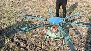 Agri Drone Sprayer Drone machine Agricultural Fertilizer Sprayer [upl. by Kataway]