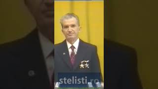 Ceausescu canta imnul Romaniei „Trei culori” Sala Palatului o luna inainte de Revolutia din 1989 [upl. by Liggitt]