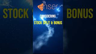 ENSER considering BONUS STOCKSPLIT Enser Communications Ltd share news corporateactions [upl. by Neyuh]