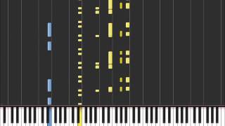 Im Yours  Jason Mraz Easy Piano Tutorial in Synthesia 100 speed [upl. by Ardelia]