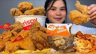 ALL TIME FAVORITE JOLLIBEE MUKBANG  Mukbang ASMR [upl. by Darcey151]